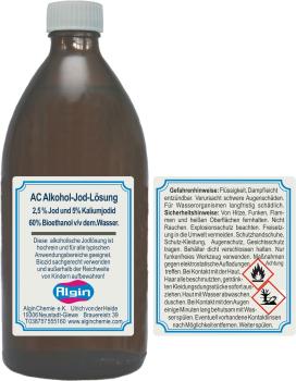 Jod-Lösung alkoholisch Wund Tiere 100 ml Apotheker-Glas-Flasche pharma-rein